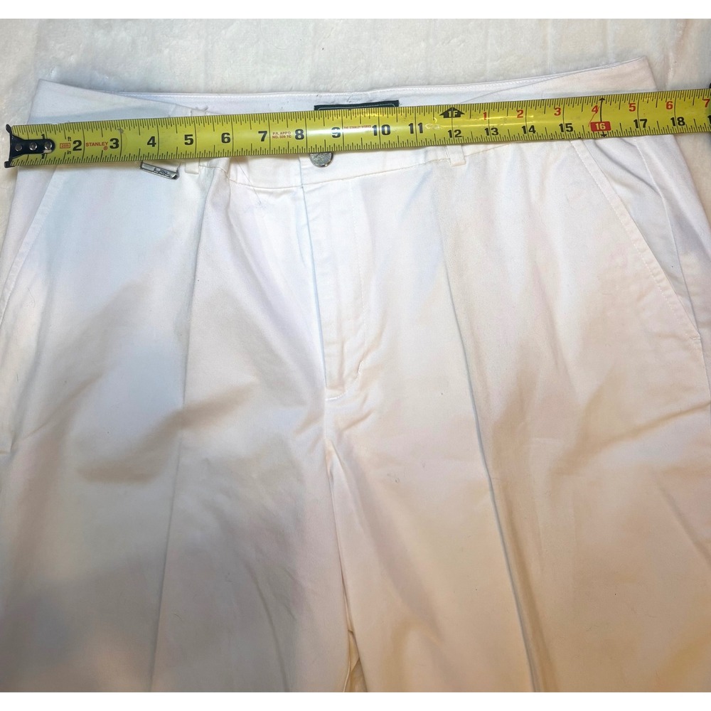 Lauren Ralph Lauren Active White Bermuda Shorts Womens 12 Stretch Chino Golf - Picture 6 of 12